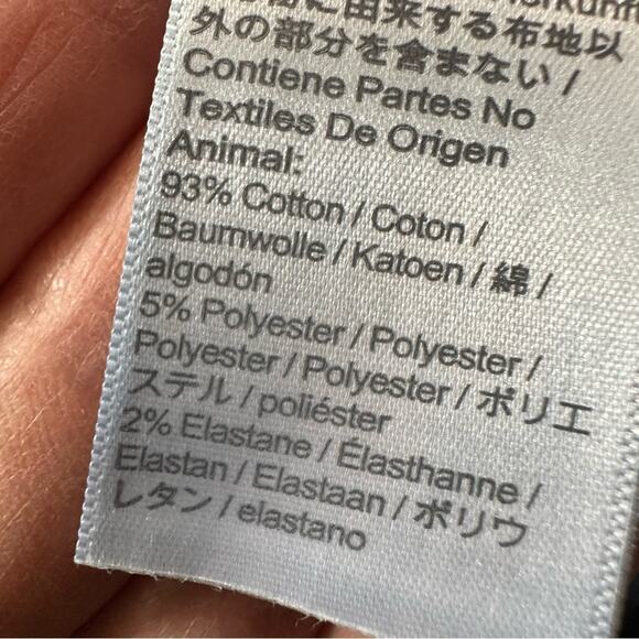 MADEWELL Slim Wide Leg Crop Jeans Raw Hem AA584 Size 25 Blue Casual 70s 90s Boho - Picture 10 of 15